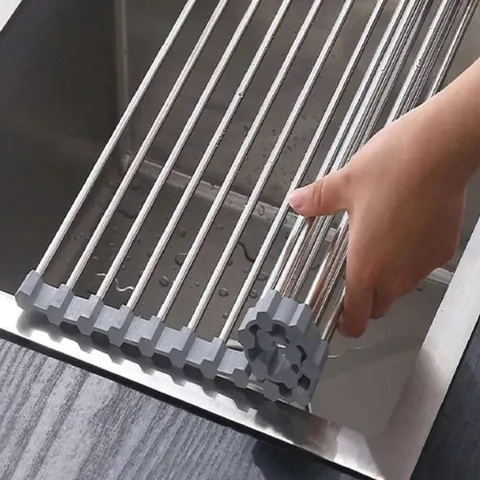 Escorredor de louça dobrável inox - foto 1